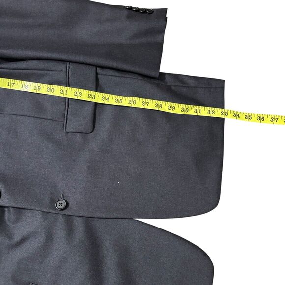 Loro Piana Hickey Freeman Blazer Mens 42 XLG Long Tasmanian Super 120’s Jacket - Picture 4 of 7